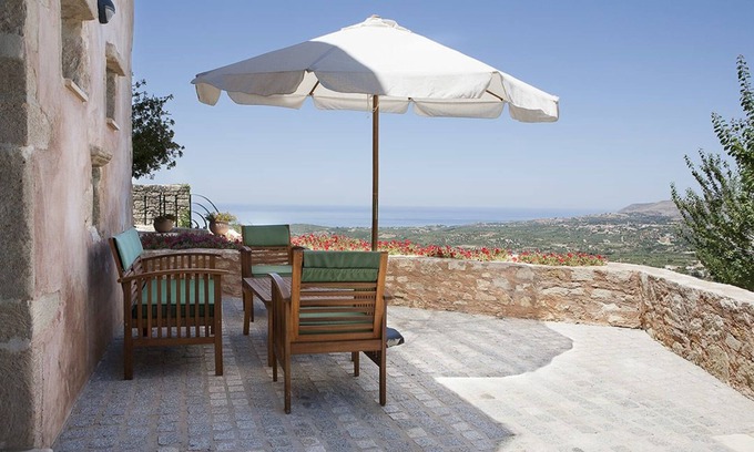 Kastellos House | Pet-Friendly Kastellos Village with Ocean View & Pool
