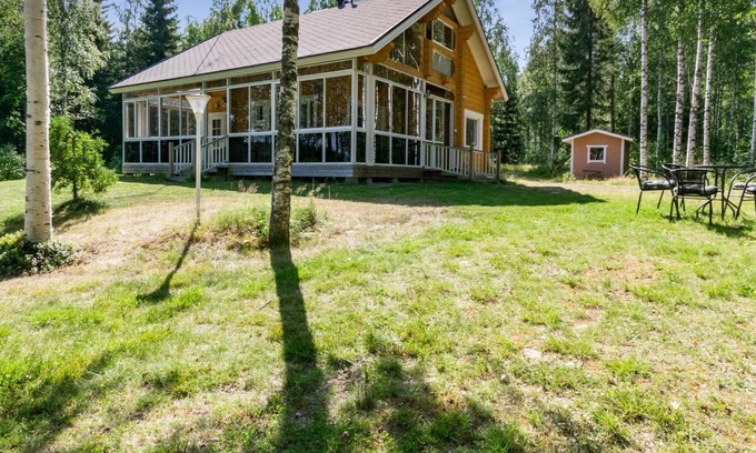 Juva House | Relax at Katariina by Interhome with Lake Views & Spa