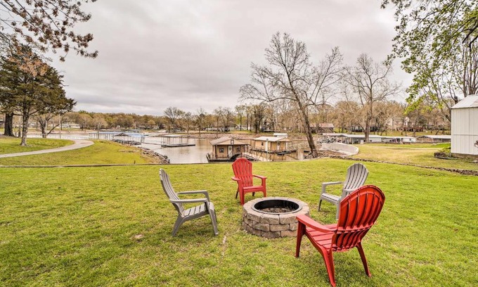 Grove House | Waterfront Grove Retreat: Kayaks, Boat Dock & Family Fun