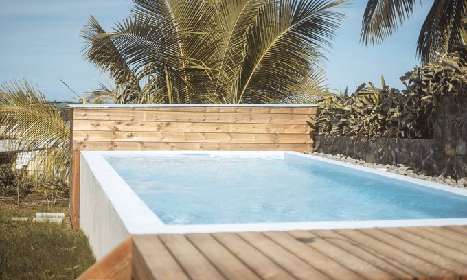 Centre-Ville House | Kaz Lucie 1 & 2: Poolside Oasis with Spectacular Ocean Views