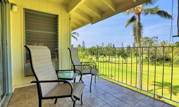 Keauhou Apartment | Keauhou Palena: Golf Course Views & Oceanfront Pool Retreat