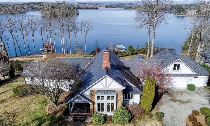 Seneca House | Historic Tudor Home with Lake Views on Beautiful Keowee