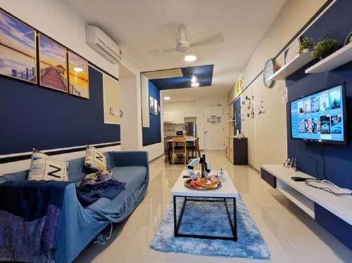 Kuala Lumpur Apartment | Modern Stay at Kepong Ocean Design with Pool & Hot Tub