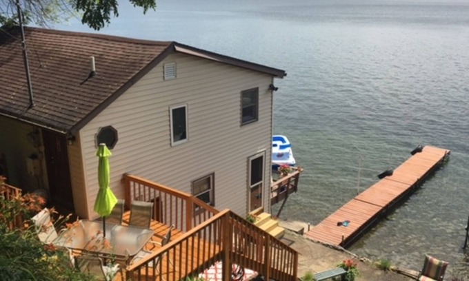 Penn Yan Cottage | Beautiful Keuka Lake Waterfront Getaway with Pool & Views