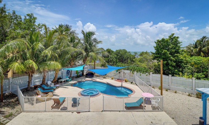 Cudjoe Key Villa | Serene Key West Oasis with Private Pool & Ocean Views