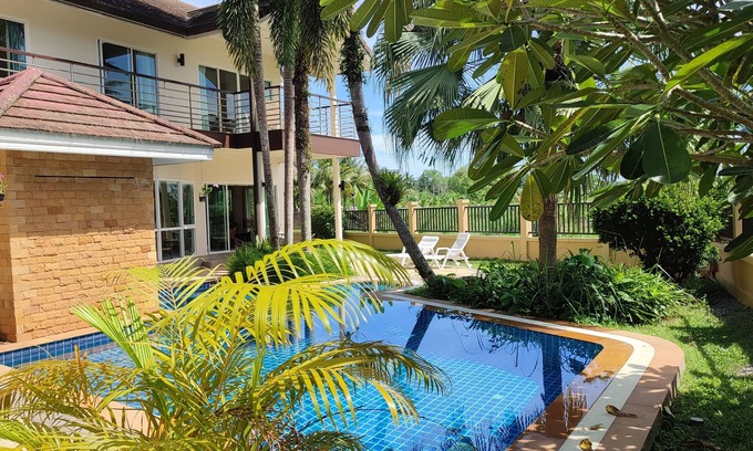 Khuekkhak Villa | Khao Lak Villa: Steps to Beach with Ocean Views & Free Transfer
