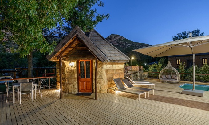 Clarens Cabin | Discover Kiara Lodge: Pool, Spa & Family-Friendly Retreat