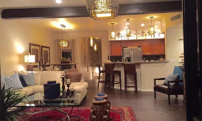 Desert Ridge West Condo | Discover Breathtaking Pool Views at Desert Ridge Retreat