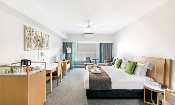 Darwin City Centre Apartment | Relax in the King Balcony Suite at Resort Style Darwin Stay