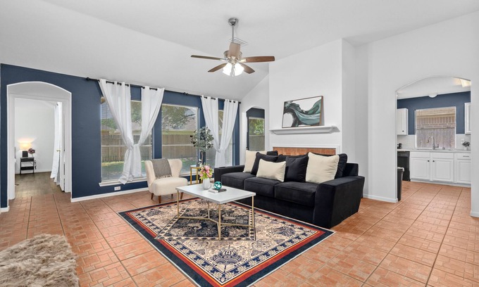 Cypress Apartment | Comfortable Stay with King Bed and Private Backyard