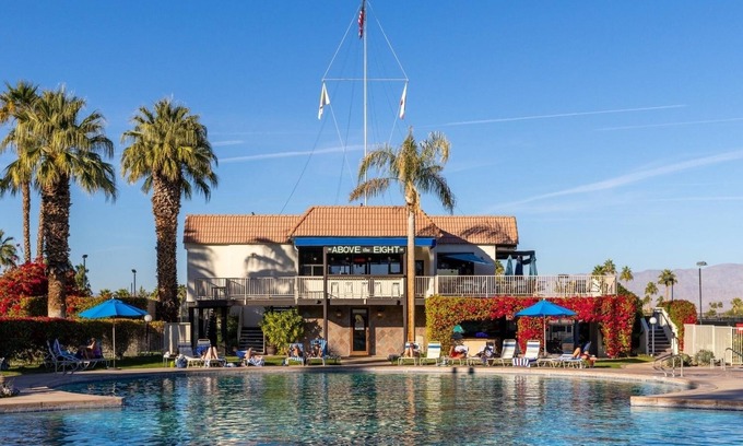 Palm Desert Resort | Modern Creekside Studio at Shadow Mountain Resort & Club
