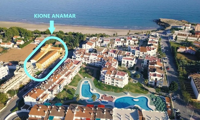 Alcossebre Apartment | Beachfront Bliss at Kione Anamar with Pool & Ocean Views