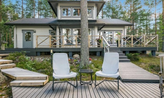Mantyharju House | Relax at Kissankulma by Interhome with Lake Views & Spa