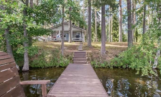 Mantyharju House | Relaxing Retreat at Kivilöytö by Interhome with Lake View