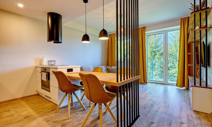 Loucna Pod Klinovcem Apartment | Pet-Friendly Klínovec Suite: Perfect for Families