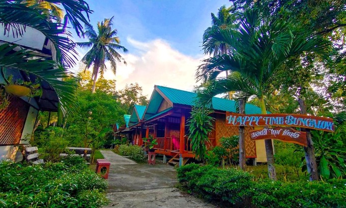 Ko Mook Other | Beachfront Bliss at Kohmook Happy Time Bungalow