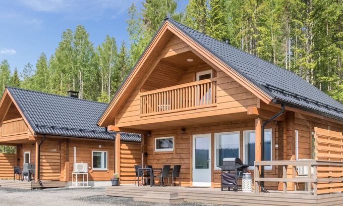 Koli National Park House | Discover Kolin Kangastus Metsätähti 2 with Spa & Lake Views