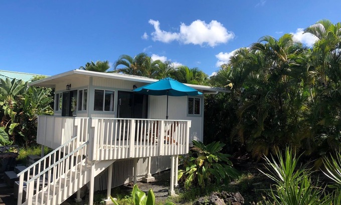 Kona Palisades Apartment | Discover Kona's Tropical Pool Cottage with Oceanfront Views