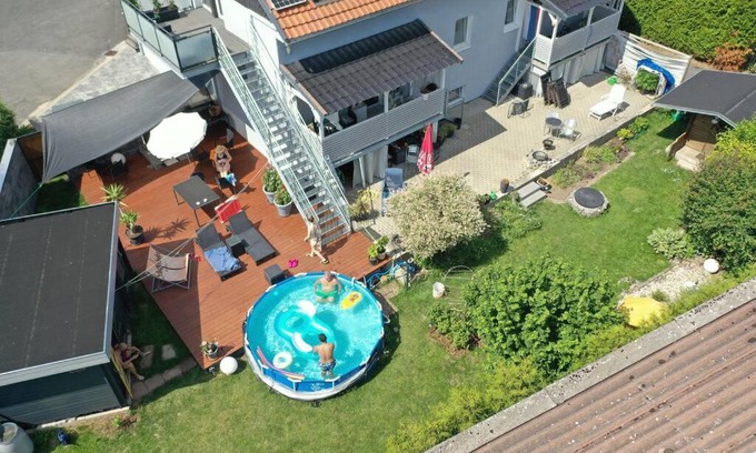Gleichen Apartment | Relaxing Kornhaus: Pool, Fireplace & Terrace Awaits You