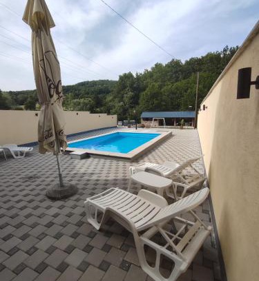 Banja Luka Villa | Serene Retreat: Poolside Nature Escape with Ocean View