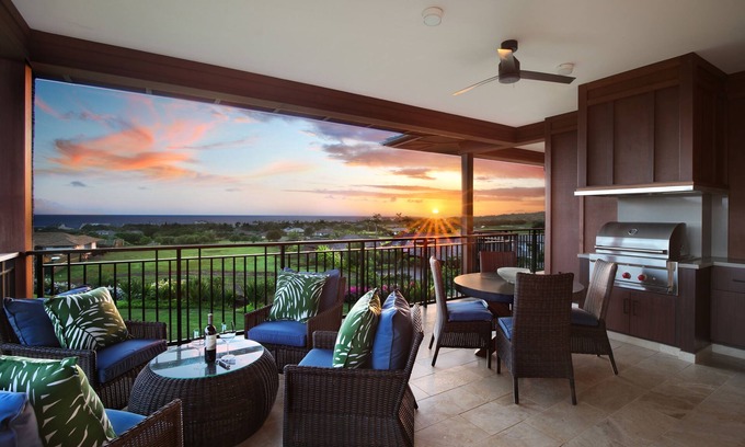 Poipu Condo | Kukui'ula Villa 8: Oceanview Condo with Private Lanai