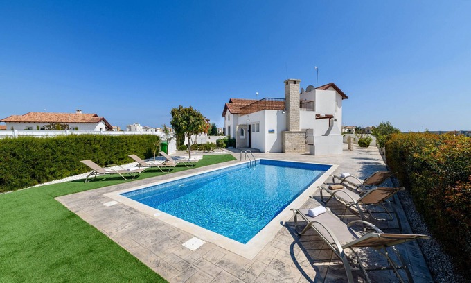 Ayia Thekla Villa | Relax at Kymma Villa #24 with Private Pool & Kitchen