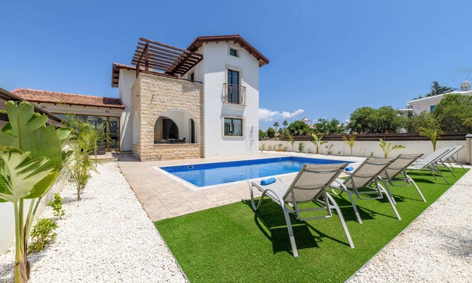 Ayia Thekla Villa | Relaxing Getaway at Kymma Villa #12 with Ocean View Pool