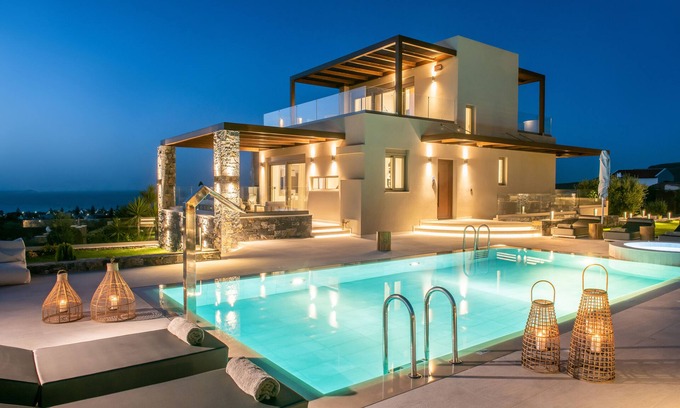 Vathianos Kampos Villa | KYMO Instyle Villa: Oceanfront Retreat with Private Pool