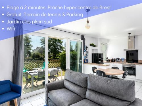 Le Relecq-Kerhuon Apartment | Discover Oceanfront Bliss at L' Évéa Garden - 9/10 Rated