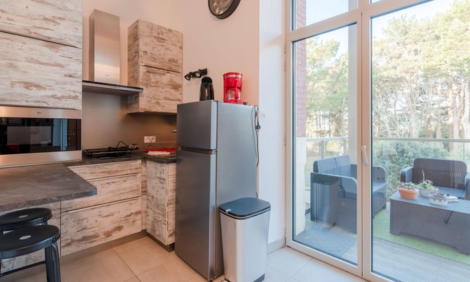 Pornic Apartment | Cozy Residential Apartment Steps from the Beach with Pool