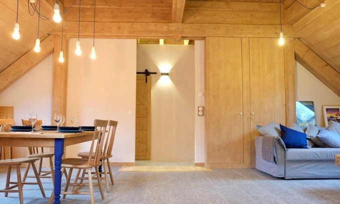Naves-Parmelan Apartment | Cozy L'Alpage de la Bergerie Farmhouse with Spa & Breakfast