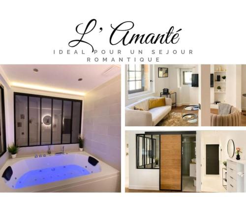 Old Lyon Apartment | Relaxing L'Amanté Spa with Hot Tub in Vieux Lyon