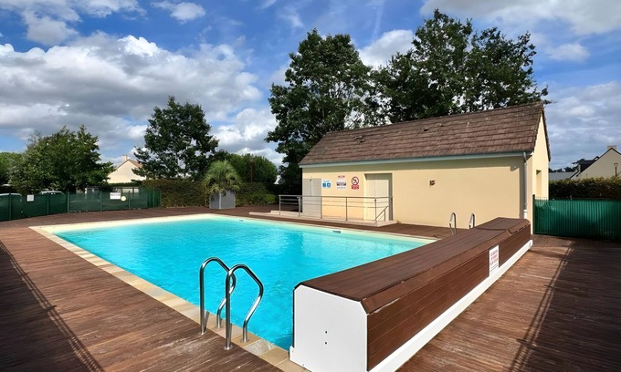 Pin - Vert Galant Apartment | Discover L'Aquatique: Poolside Retreat in Le Mans