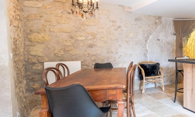 Charge Cottage | Discover L'Aruine: Unique Semi-Troglo Gîte for 6 Guests