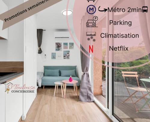 Mirail-Reynerie-Bellefontaine Apartment | Discover Comfort at L Atmosphère Tendre - Rated 9/10!