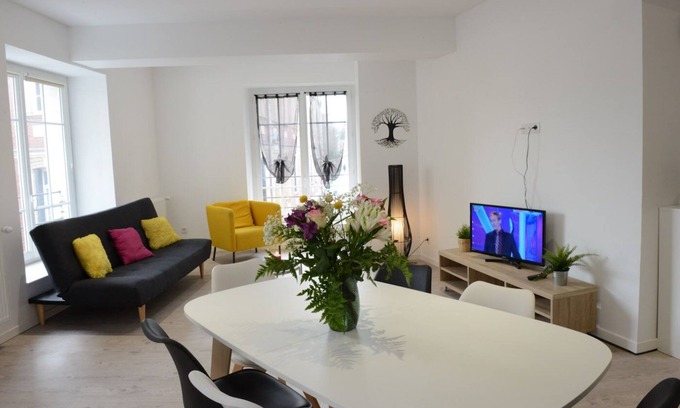 Dieppe Apartment | L'Echappée Belle, 1st floor, Dieppe town center
