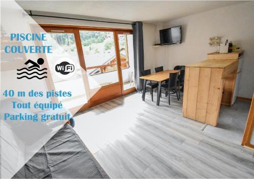 Saint-Jean-dʼAulps Apartment | Cozy L'Enchalpe Studio Near Slopes with Pool & WiFi