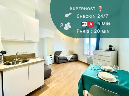 Houilles Apartment | Convenient L'Escapade Houilles: Family-Friendly near Paris