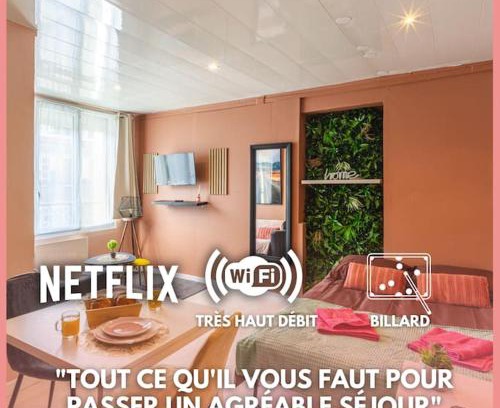Valenciennes Apartment | Elegant L'IMPERIAL: Netflix, Billiards & City Center Stay