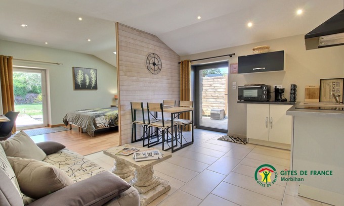 Surzur Apartment | Guest Rated: L'Orée with Pool & Oceanfront Views