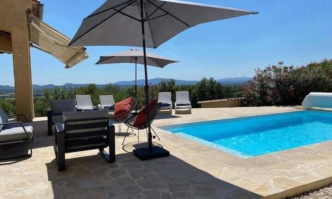 Saint-Jean-de-Serres Villa | L'oustal de cigales, panoramic view