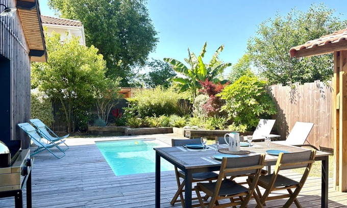 La Teste-de-Buch House | Coastal Retreat at La Belle Testerine with Ocean View & Pool