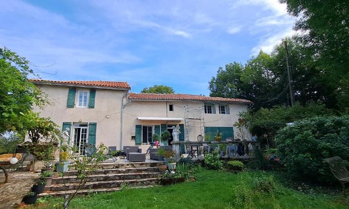 Cours House | Relax at La Bougainvilliére: Pool, Hot Tub & Family-Friendly