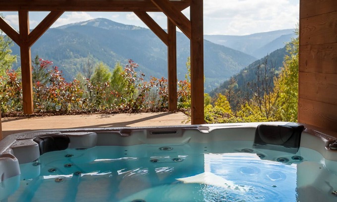 Muhlbach-sur-Munster Ski Chalet | Relax at La Cabane de Tim - Grand Chalet with Spa & Lake View