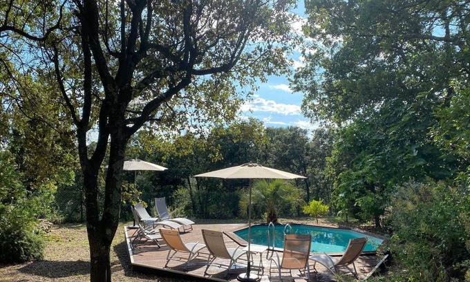 Aubais Resort | Experience Comfort at La Canopé with Private Pool & Hot Tub