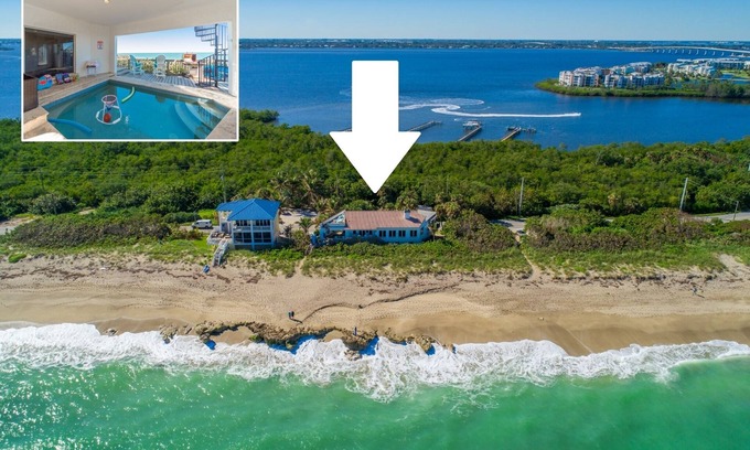 Stuart Villa | Beachfront Bliss: La Dolce Vita with Heated Pool & Spa