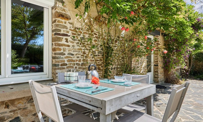 Glatigny House | Relax at La Glycine by Interhome with Spa and Hot Tub