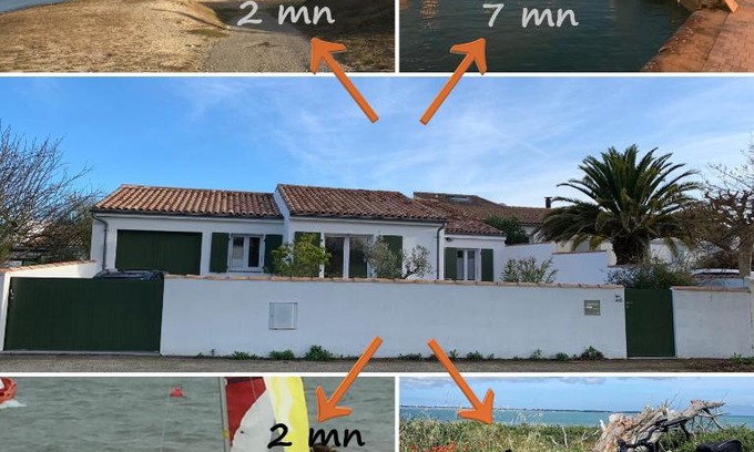 Saint-Martin-de-Re House | Relax at La Maison de l’Ocean: Steps from the Beach