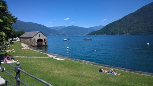 Cannobio Apartment | Oceanfront Retreat at La Maison Des Lions with Lake Views