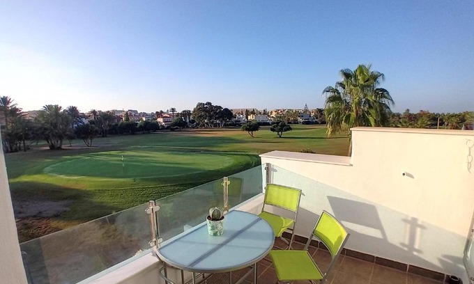 Roquetas de Mar Apartment | La Perla Azul: Oceanfront Views & Panoramic Terrace